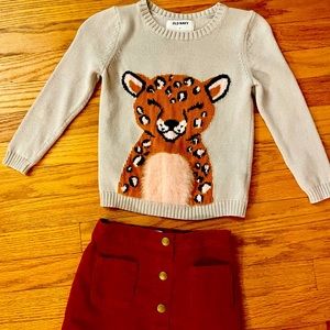Sweater 5t skirt 4t